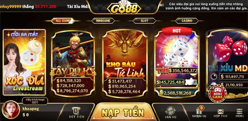 Giới thiệu sơ lược về game slot tại Go88